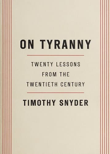 Cover of On Tyranny