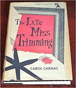 Cover of The late Miss Trimming