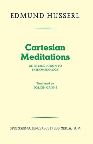 Cover of Cartesian meditations