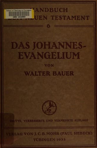 Cover of Das Johannesevangelium