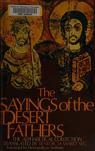 Cover of The Sayings of the Desert Fathers (Cistercian studies 59)
