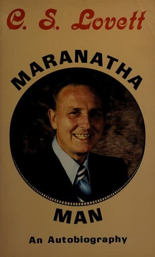 Cover of C S Lovett-Maranatha Man: