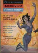 Cover of The Magazine of Fantasy and Science Fiction, February 1957; *The Last Canticle* By Walter M. Miller, Jr.
