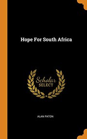 Cover of Hope for South Africa