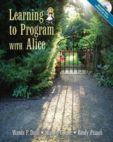Cover of Learning to Program with Alice
