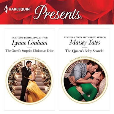 Cover of The Greek's Surprise Christmas Bride & The Queen's Baby Scandal