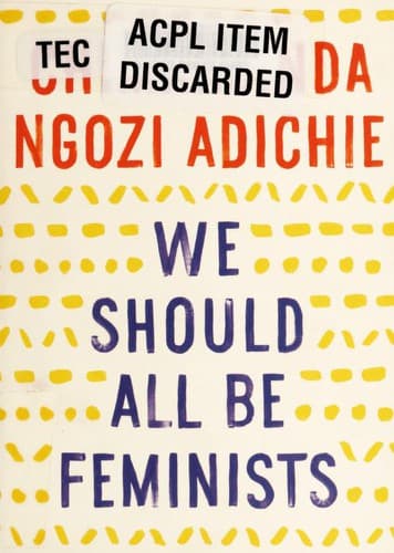 Cover of We Should All Be Feminists (Kindle Single) (A Vintage Short)
