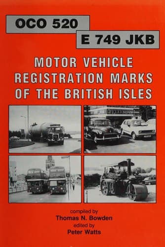 Cover of Motor Vehicle Registration Marks of the British Isles