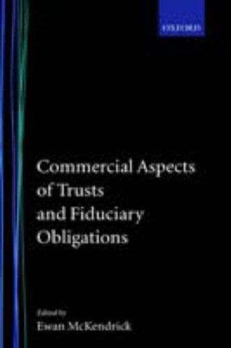 Cover of Commercial aspects of trusts and fiduciary obligations
