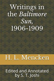 Cover of Writings in the Baltimore Sun, 1906-1909
