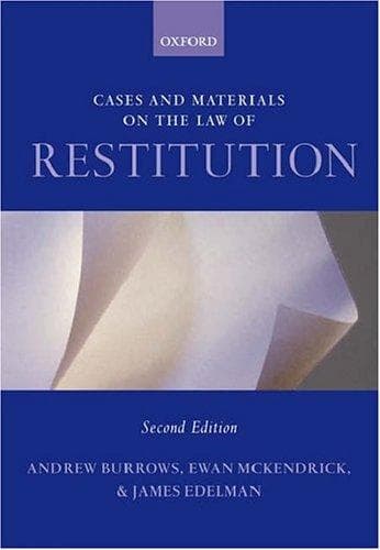 Cover of Cases and Materials on the Law of Restitution