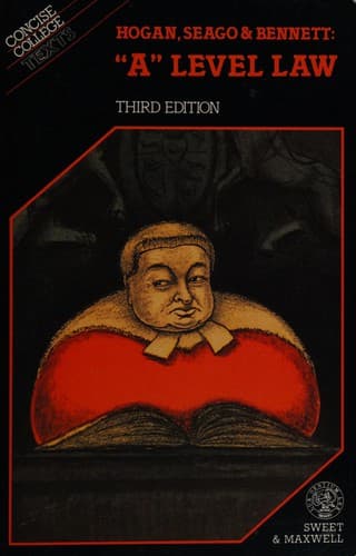 Cover of 'A' level law
