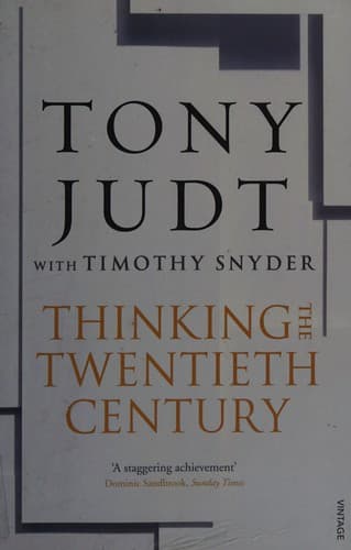 Cover of Thinking the Twentieth Century