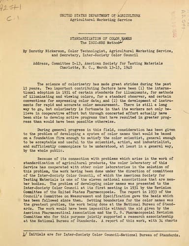 Cover of Standardization of color names