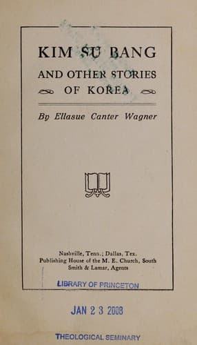 Cover of Kim Su Bang and Other Stories of Korea