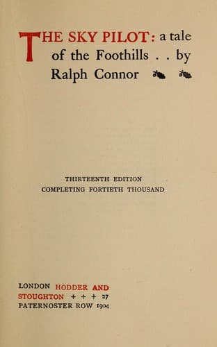 Cover of The sky pilot