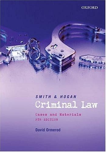 Cover of Smith & Hogan Criminal Law