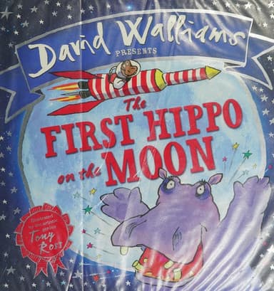 Cover of First Hippo on the Moon (Read Aloud by David Walliams)