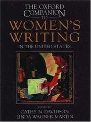 Cover of The Oxford companion to women's writing in the United States
