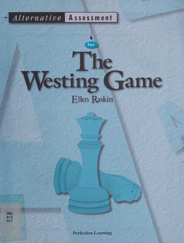 Cover of Alternative Assessment for The Westing Game (Alternative Assessment for Literature)
