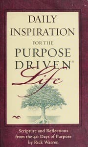 Cover of Daily inspiration for the purpose driven life