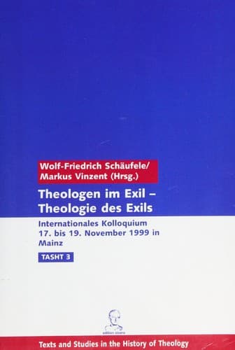 Cover of Theologen im Exil-- Theologie des Exils