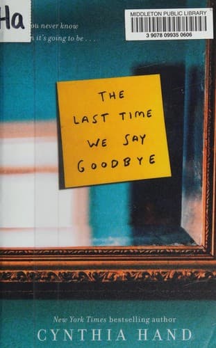 Cover of The last time we say goodbye