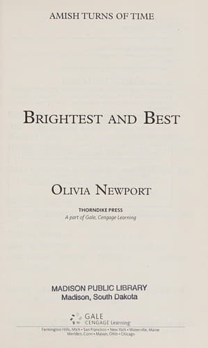 Cover of Brightest and Best