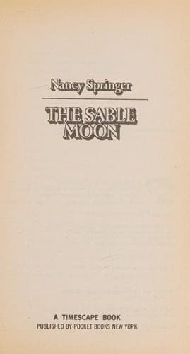Cover of SABLE MOON