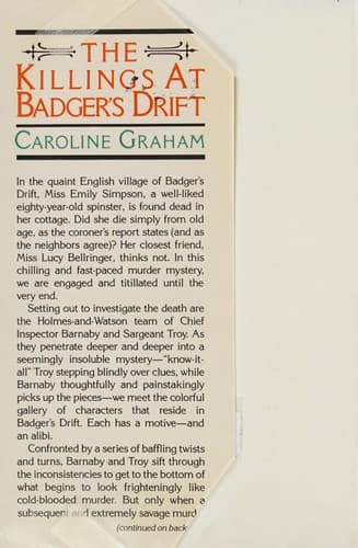 Cover of The Killings at Badger's Drift