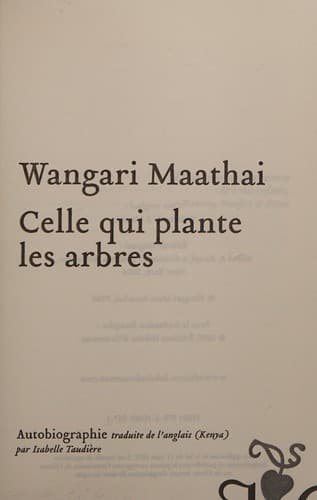 Cover of Celle qui plante les arbres