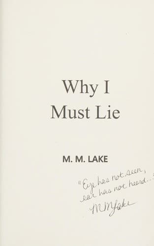 Cover of Why I must lie