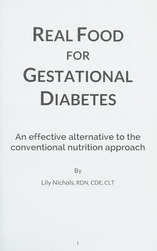 Cover of Real Food for Gestational Diabetes