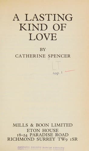 Cover of Lasting Kind of Love (Harlequin Large Print (Unnumbered Hardcover))