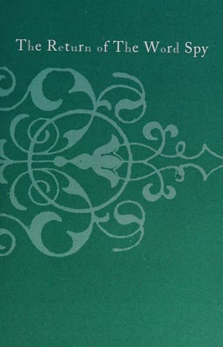 Cover of The return of the word spy