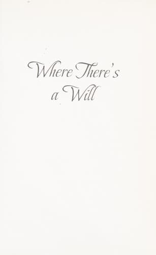 Cover of Where there's a will