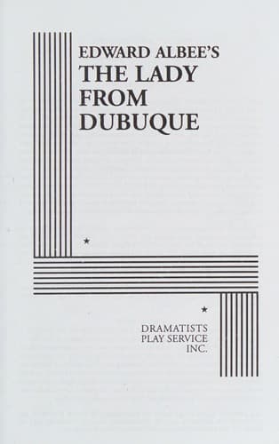 Cover of Edward Albee's The lady from Dubuque
