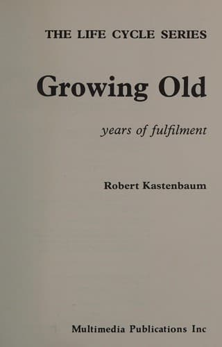 Cover of Growing old