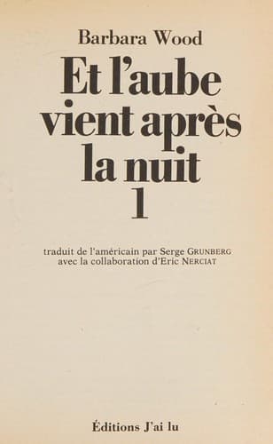 Cover of Et l'aube vient après la nuit