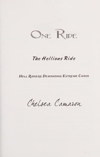 Cover of One Ride