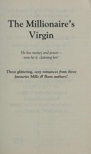 Cover of Millionaire's Virgin