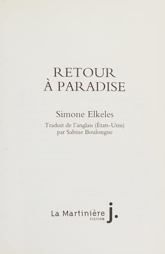 Cover of Retour à Paradise