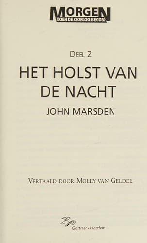 Cover of Het holst van de nacht