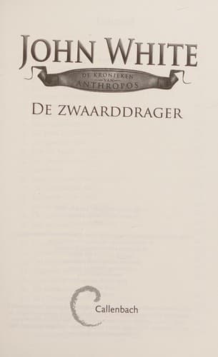 Cover of De zwaarddrager