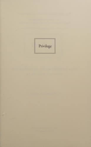Cover of Privilege: The Making of an Adolescent Elite at St. Paul's School