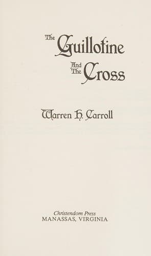 Cover of The guillotine and the Cross