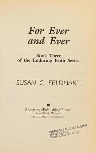 Cover of For ever and ever
