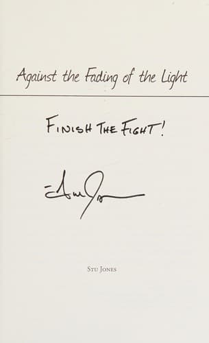 Cover of Against the fading of the light