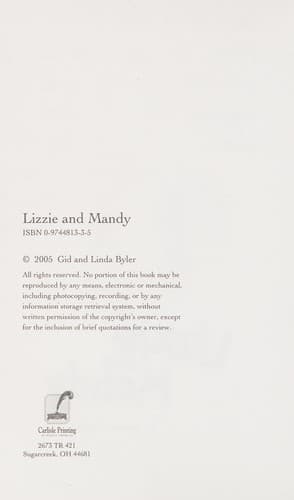 Cover of Lizzie and Mandy