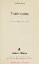 Cover of Marea oscura